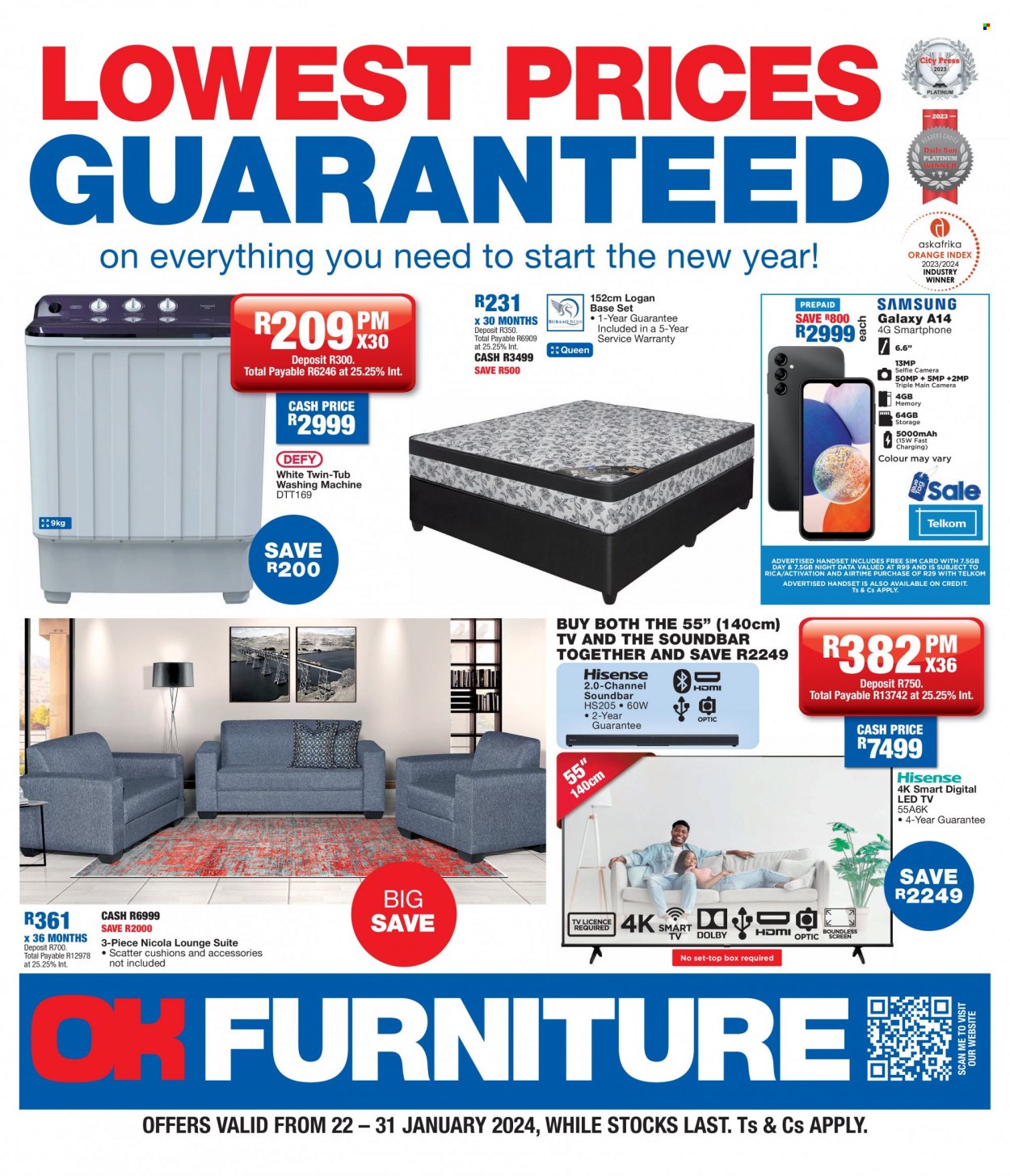 OK Furniture specials - 22/01/2024 - 31/01/2024. Page 1