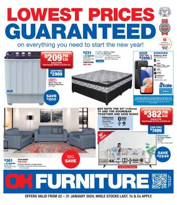 OK Furniture catalogue  - 22/01/2024 - 31/01/2024.