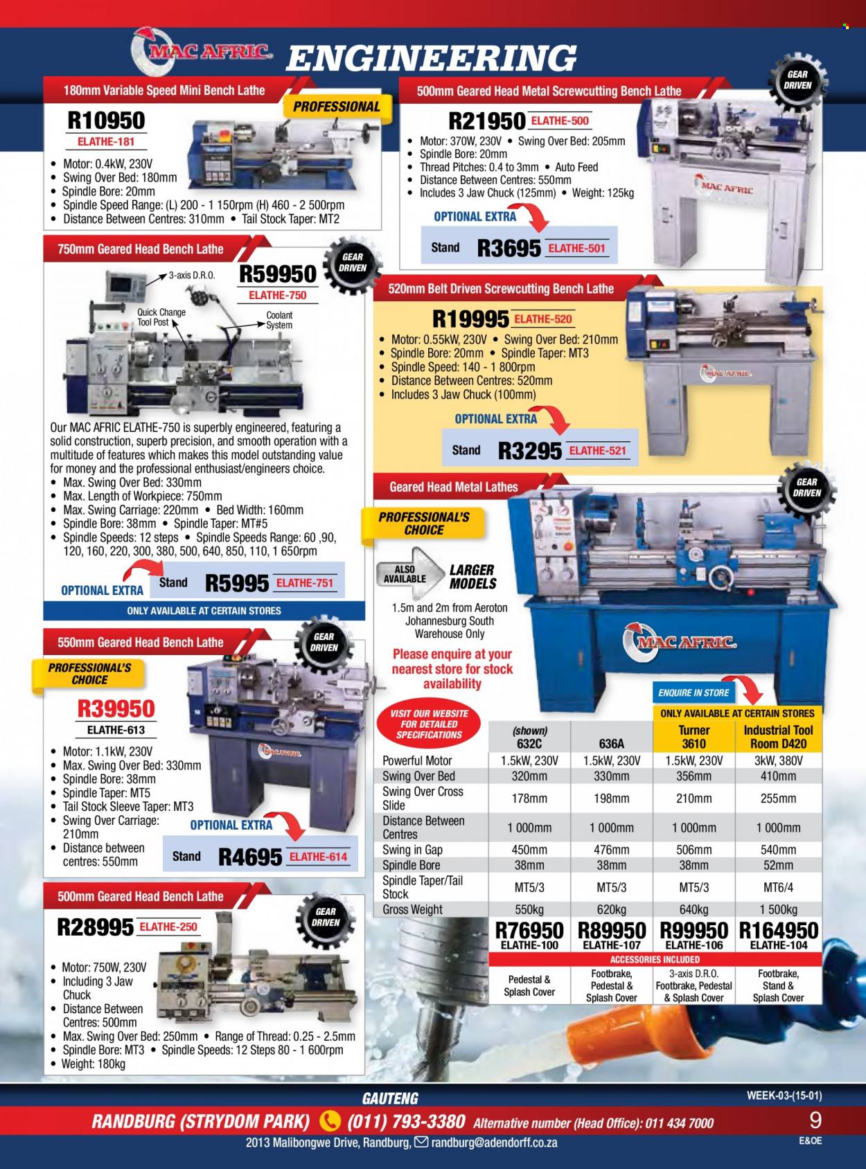 Adendorff Machinery Mart specials. Page 11