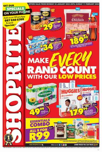 Shoprite catalogue  - 22/01/2024 - 11/02/2024.