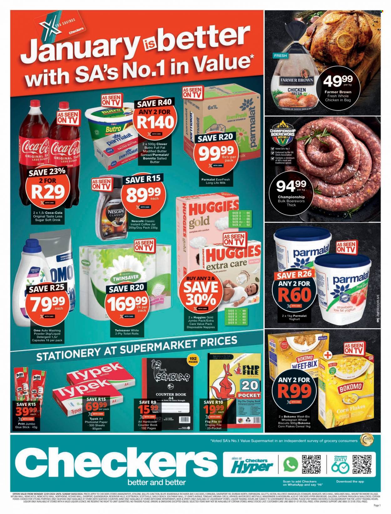 Checkers specials - 22/01/2024 - 04/02/2024. Page 1