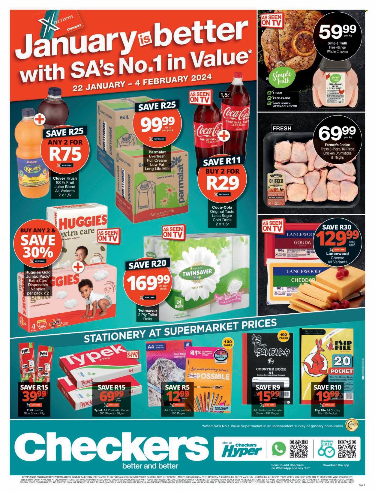 Checkers specials - 22/01/2024 - 04/02/2024. Page 1