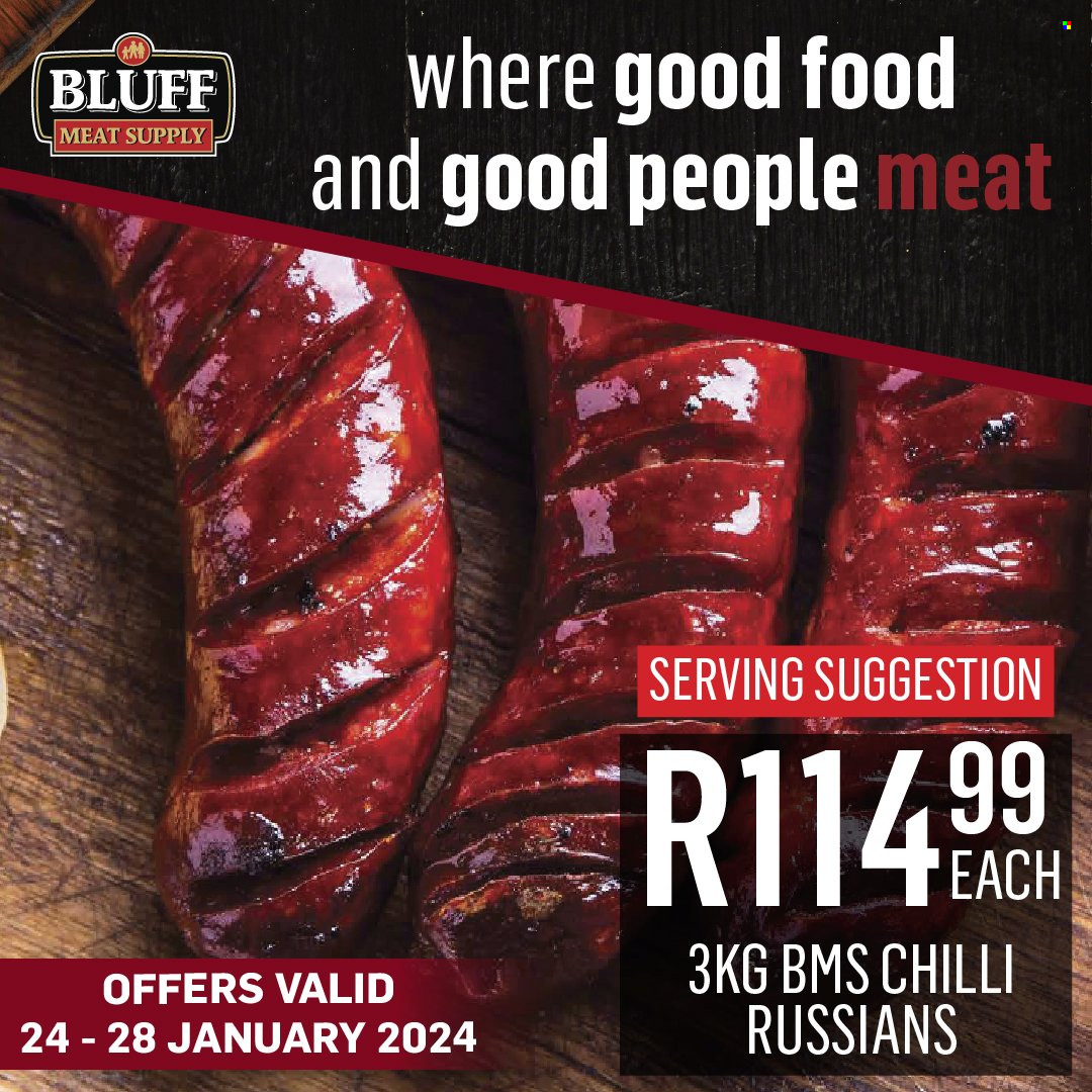 Bluff Meat Supply specials - 24/01/2024 - 28/01/2024. Page 6