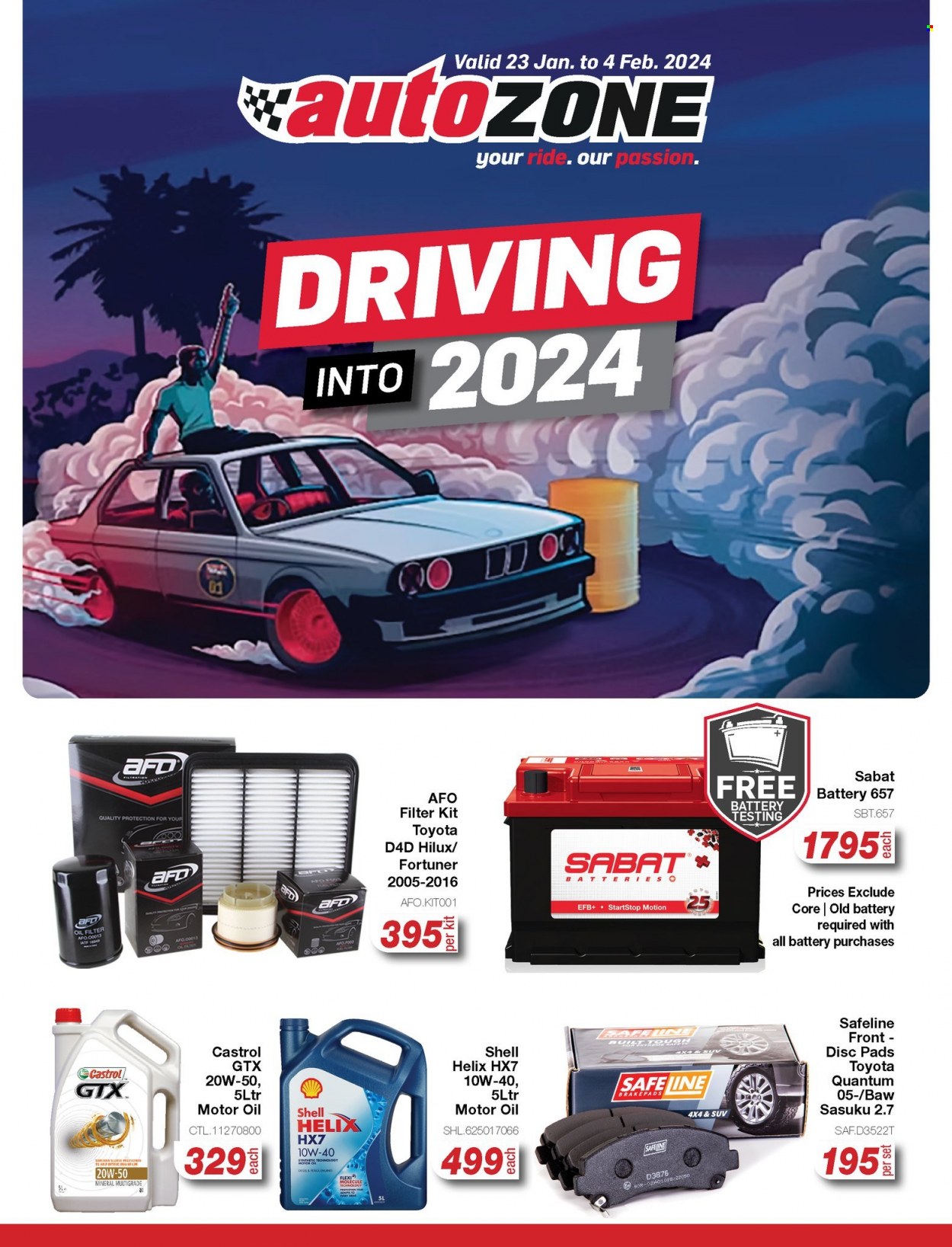 AutoZone specials - 23/01/2024 - 04/02/2024. Page 1