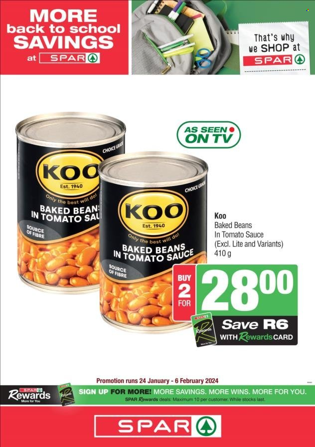 SPAR specials - 24/01/2024 - 06/02/2024. Page 1