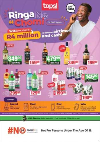TOPS at SPAR catalogue  - 24/01/2024 - 06/02/2024.
