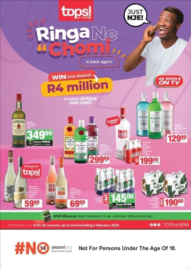 TOPS at SPAR specials - 24/01/2024 - 06/02/2024. Page 1
