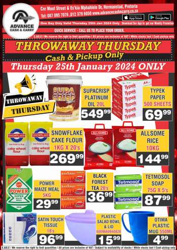Advance Cash & Carry catalogue  - 25/01/2024 - 25/01/2024.