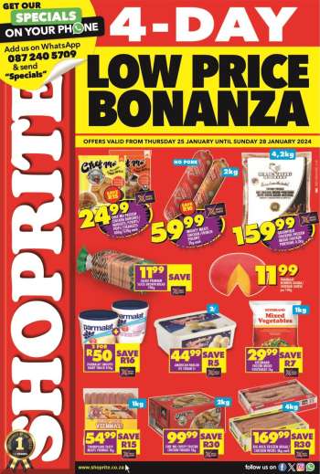 Shoprite catalogue  - 25/01/2024 - 28/01/2024.
