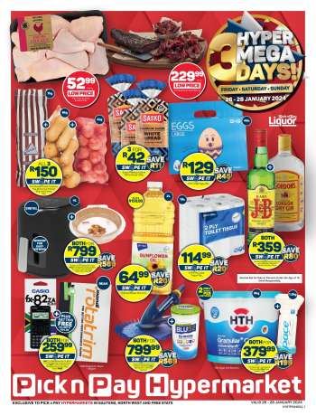 Pick n Pay Hypermarket catalogue  - 26/01/2024 - 28/01/2024.