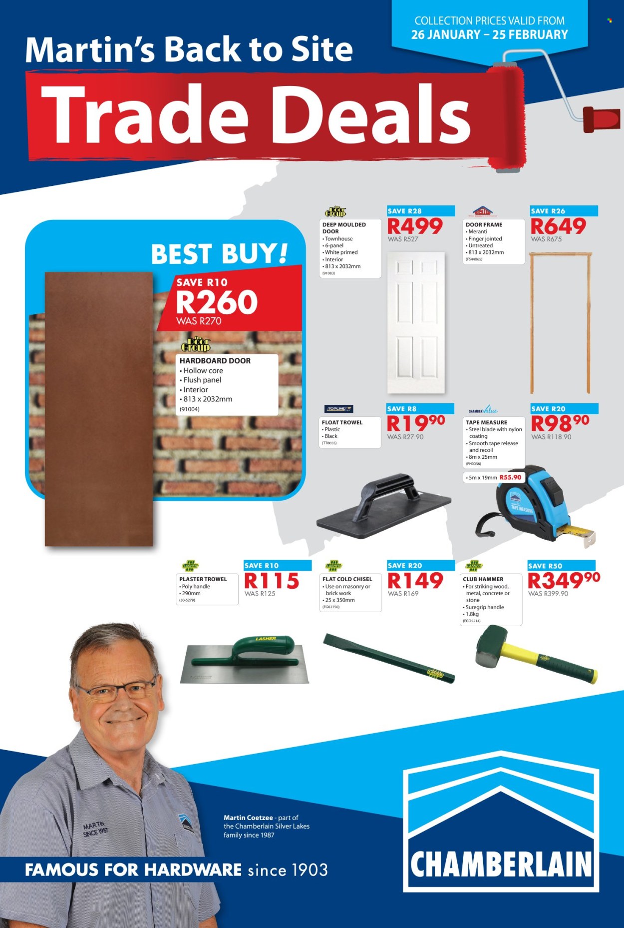Chamberlain specials - 26/01/2024 - 25/02/2024. Page 1