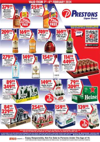 Prestons Liquor Stores catalogue  - 01/02/2024 - 04/02/2024.