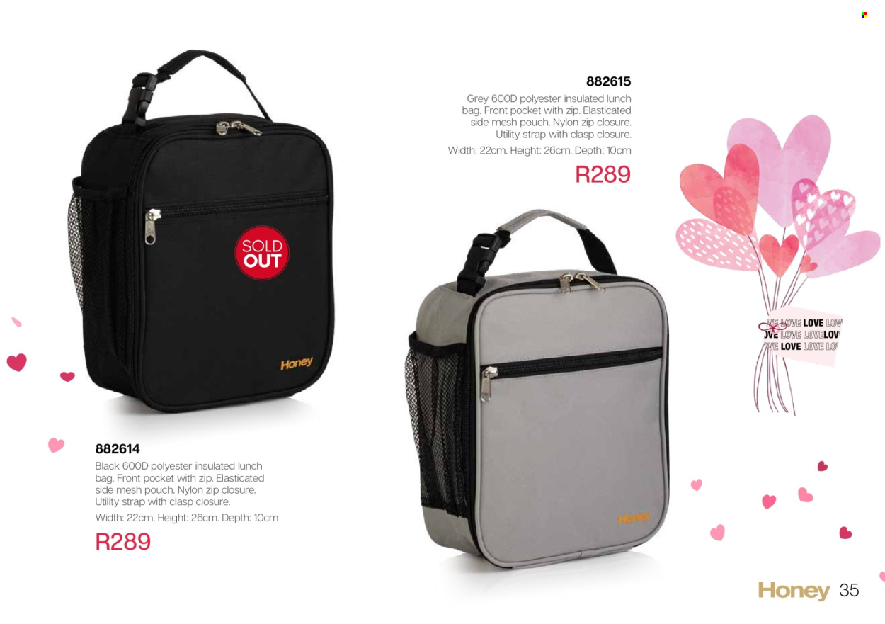 Honey specials. Page 37