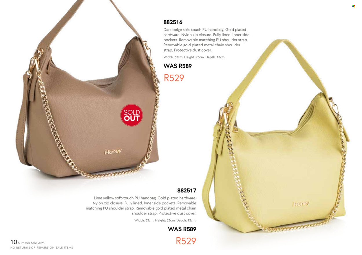 Honey specials. Page 12