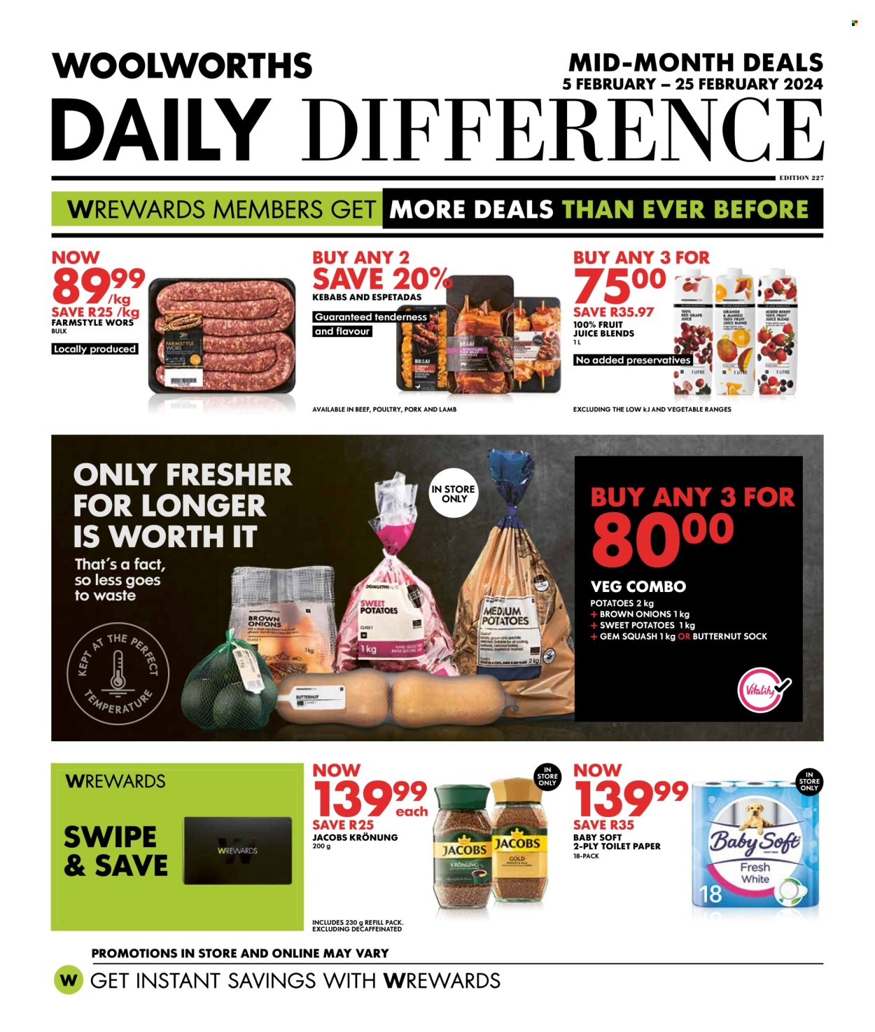 Woolworths specials - 05/02/2024 - 25/02/2024. Page 1