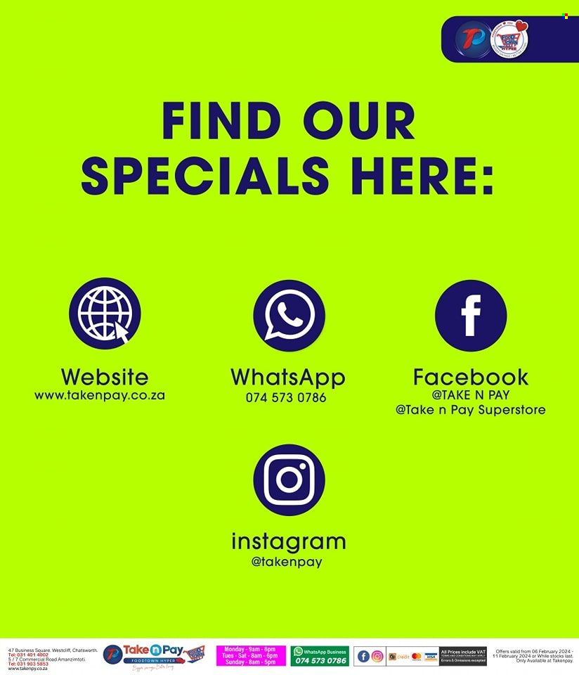 Take n Pay specials - 06/02/2024 - 11/02/2024. Page 12