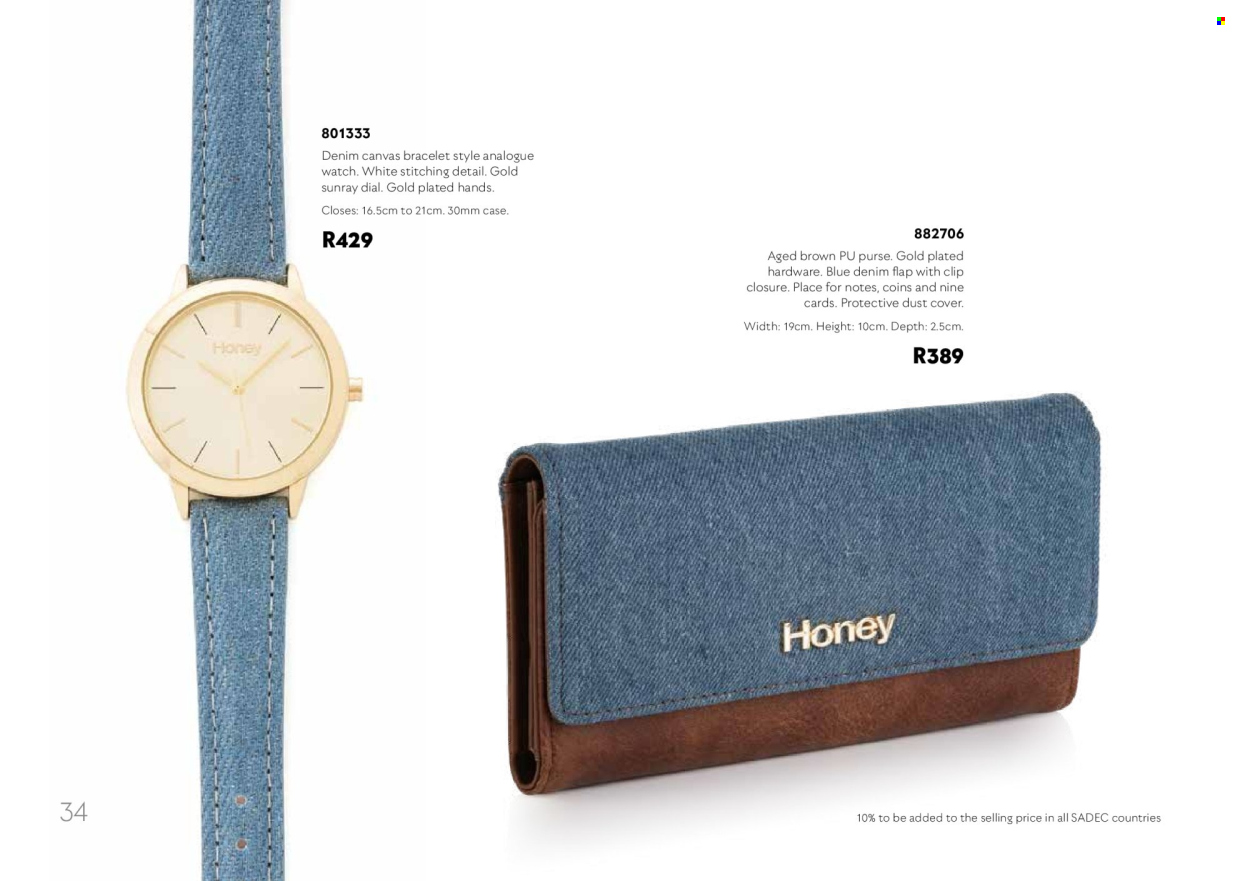 Honey specials. Page 36