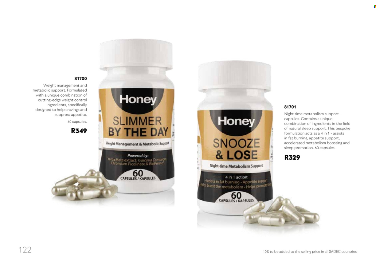 Honey specials. Page 124