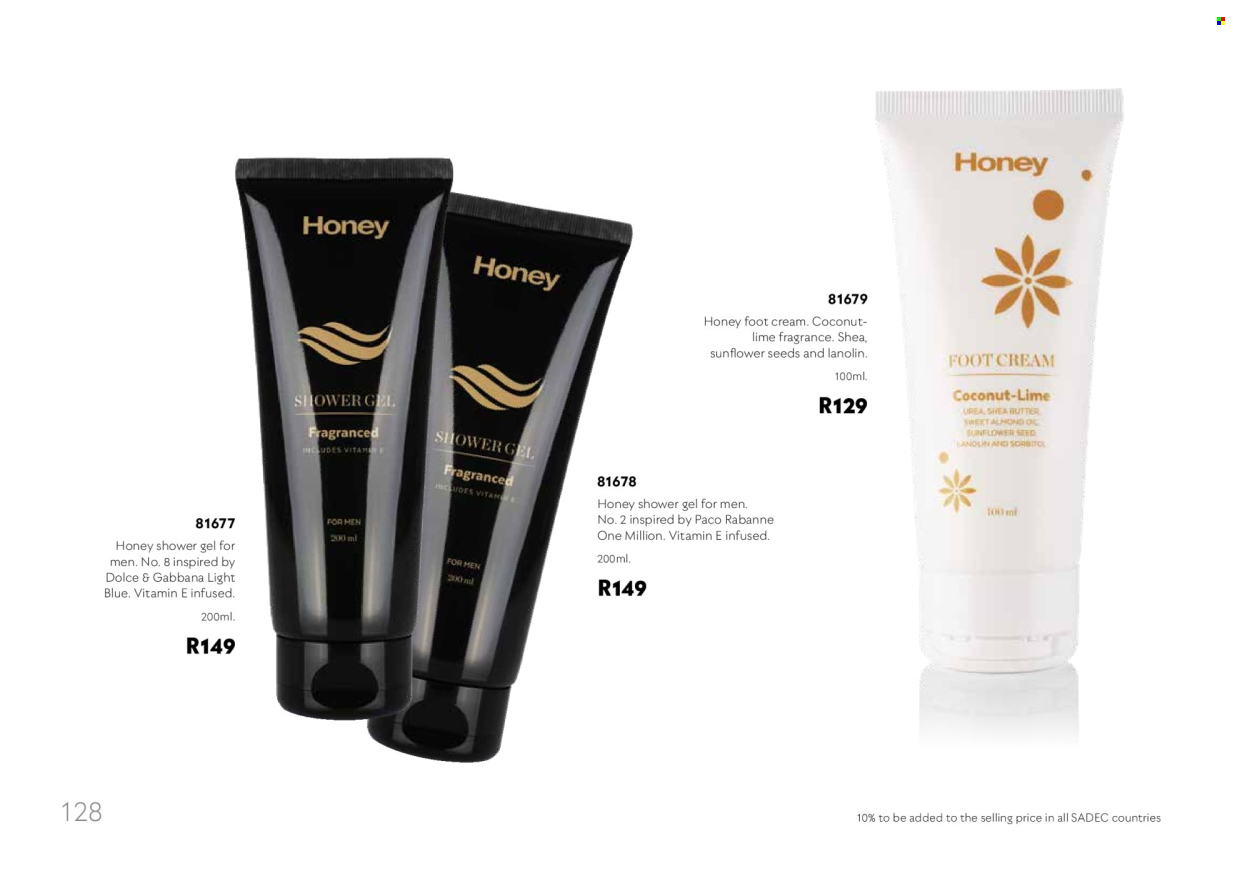 Honey specials. Page 130