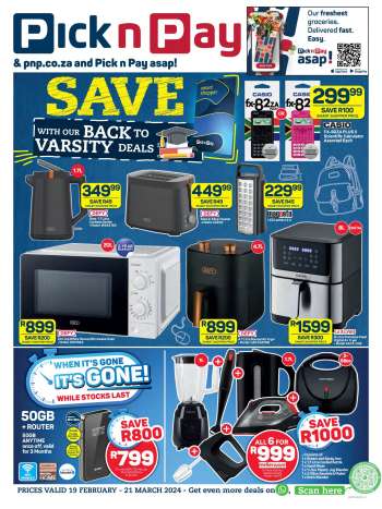 Pick n Pay Supermarket catalogue  - 19/02/2024 - 21/03/2024.
