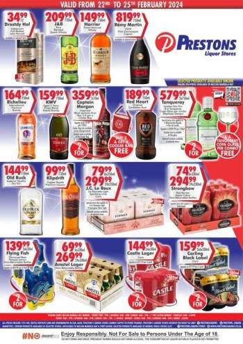 Prestons Liquor Stores catalogue  - 22/02/2024 - 25/02/2024.