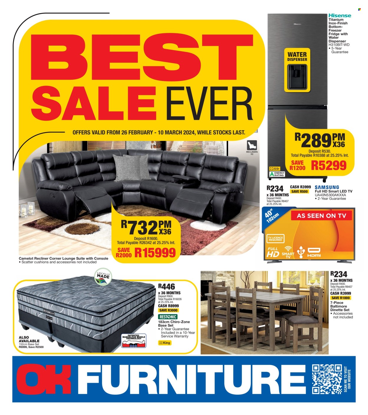 OK Furniture specials - 26/02/2024 - 10/03/2024. Page 1