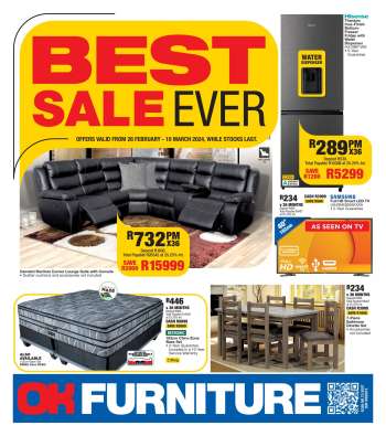 OK Furniture catalogue  - 26/02/2024 - 10/03/2024.