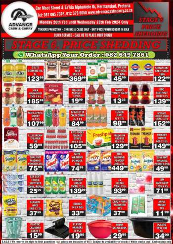 Advance Cash & Carry catalogue  - 26/02/2024 - 28/02/2024.