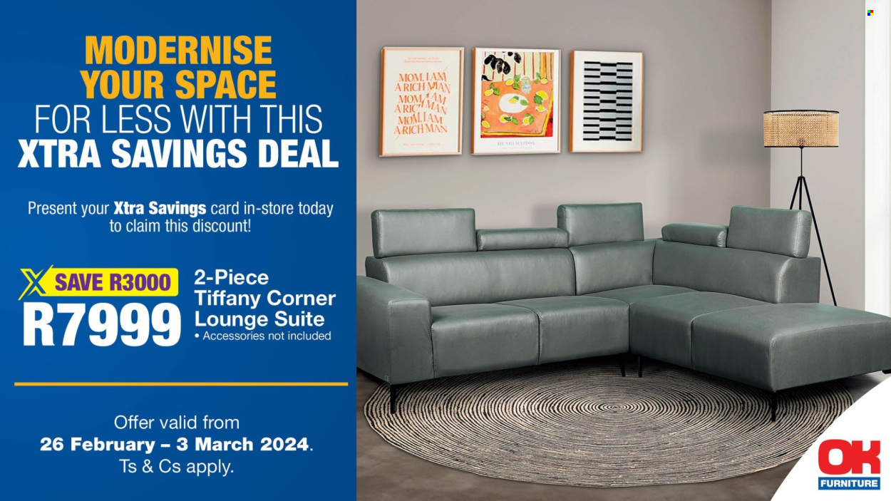 OK Furniture specials - 26/02/2024 - 03/03/2024. Page 1