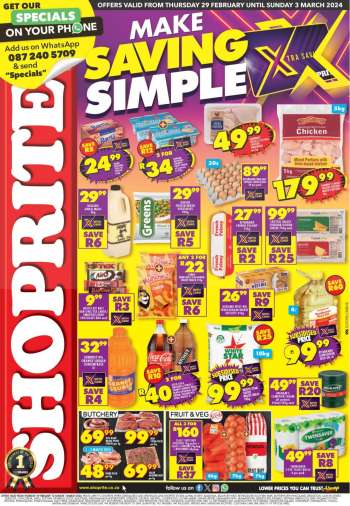 Shoprite catalogue  - 29/02/2024 - 03/03/2024.