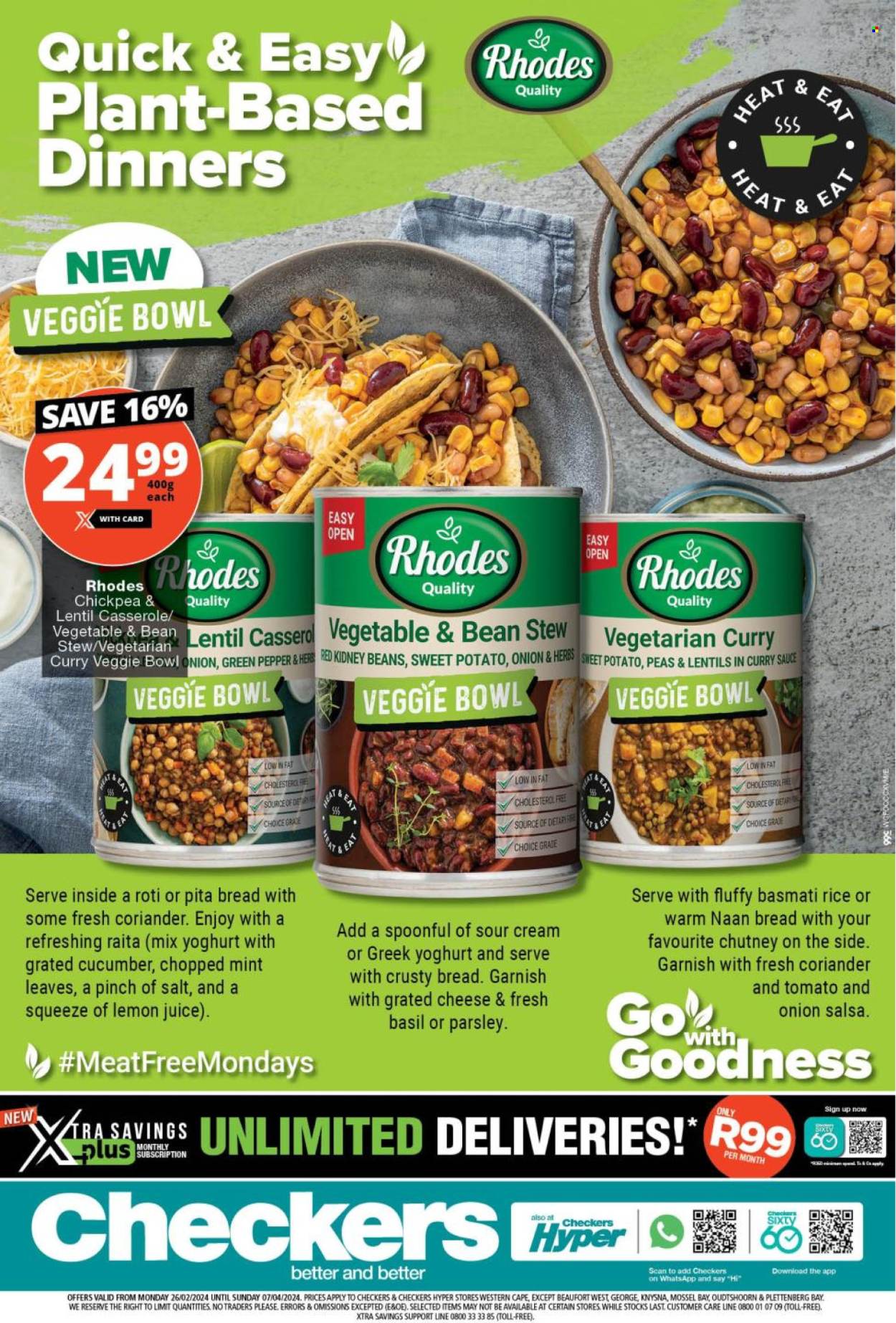Checkers specials - 26/02/2024 - 07/04/2024. Page 1