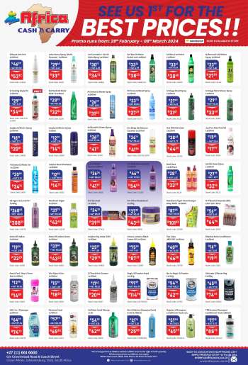 Africa Cash & Carry catalogue  - 29/02/2024 - 06/03/2024.