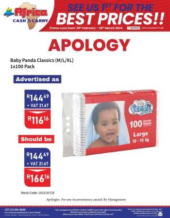 Africa Cash & Carry catalogue  - 29/02/2024 - 06/03/2024.