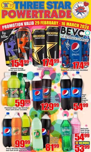 Three Star Cash and Carry catalogue  - 29/02/2024 - 16/03/2024.