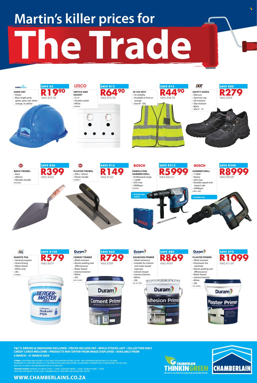 Chamberlain specials - 04/03/2024 - 31/03/2024. Page 2