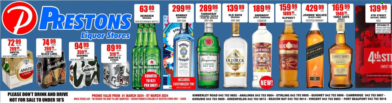 Prestons Liquor Stores specials - 01/03/2024 - 07/03/2024. Page 1