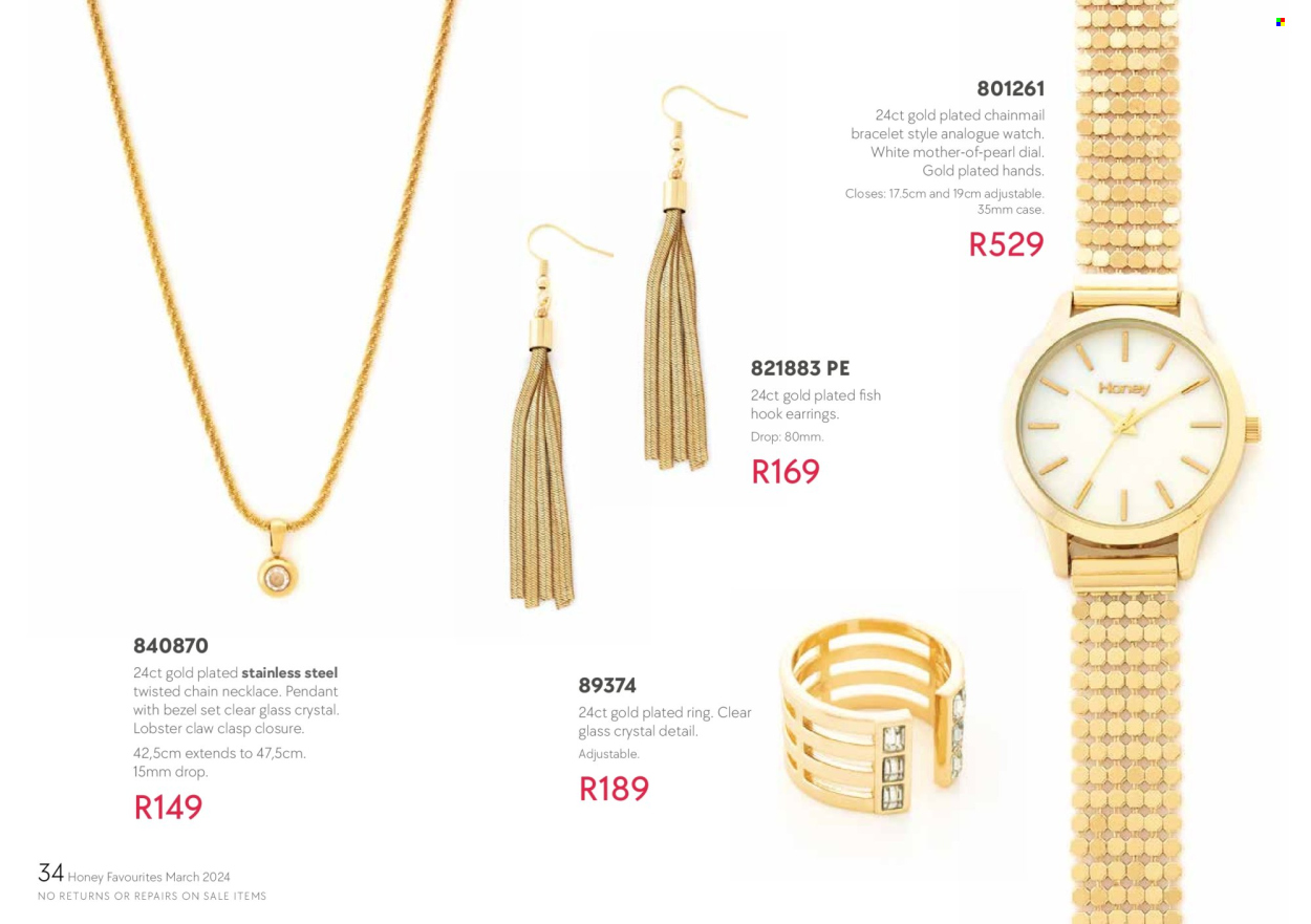 Honey specials. Page 36