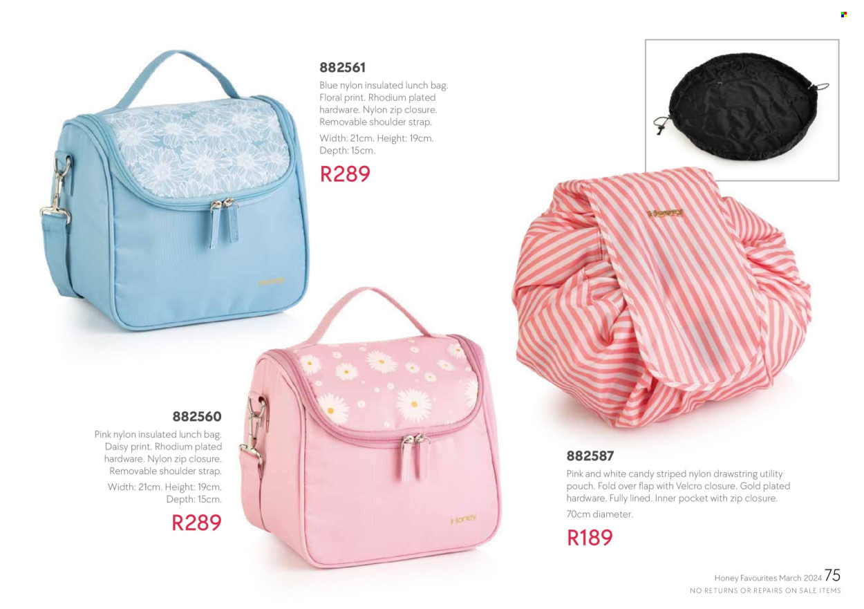 Honey specials. Page 77