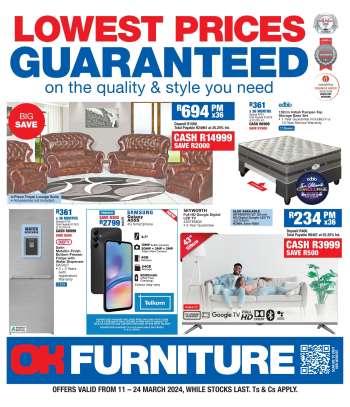 OK Furniture catalogue  - 11/03/2024 - 24/03/2024.
