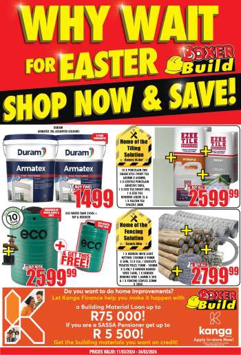 Boxer catalogue  - 11/03/2024 - 24/03/2024.