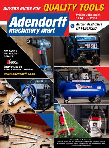 Adendorff Machinery Mart catalogue .