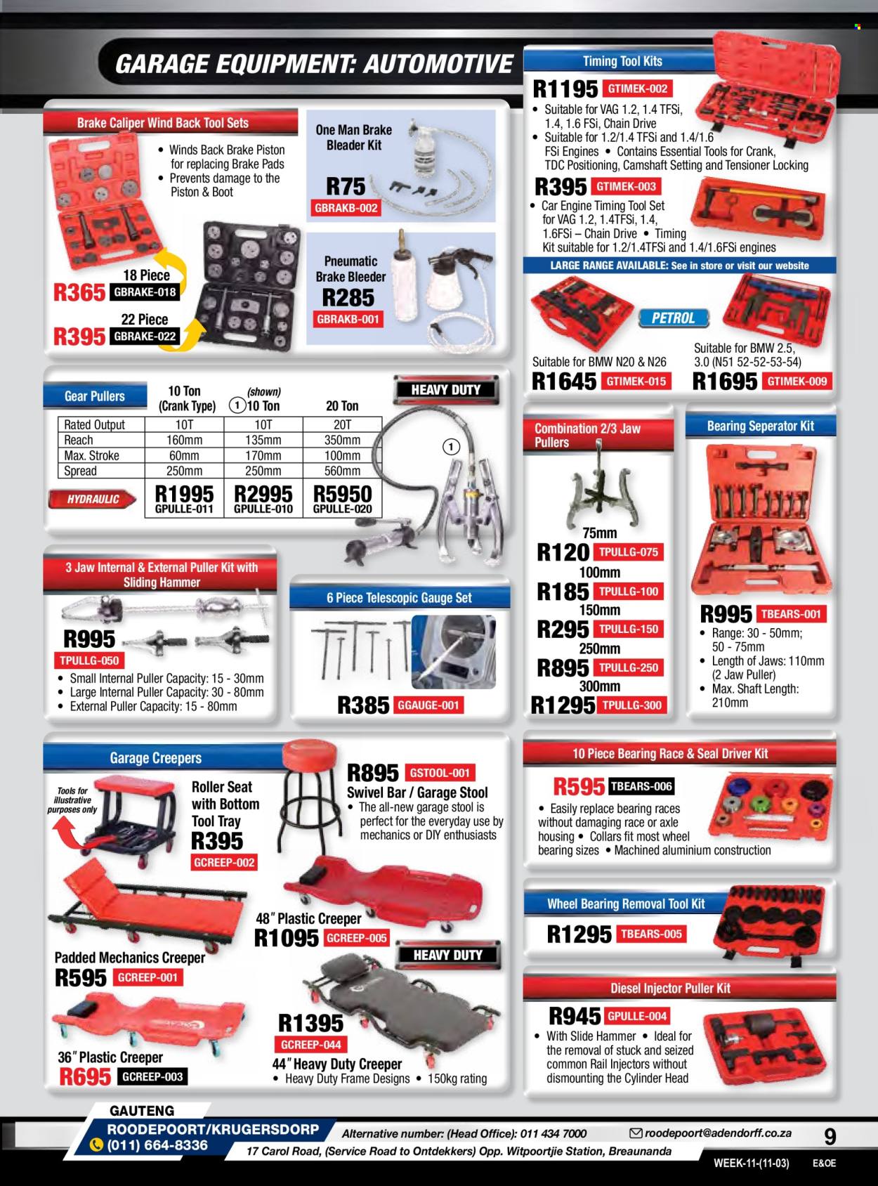 Adendorff Machinery Mart specials. Page 11
