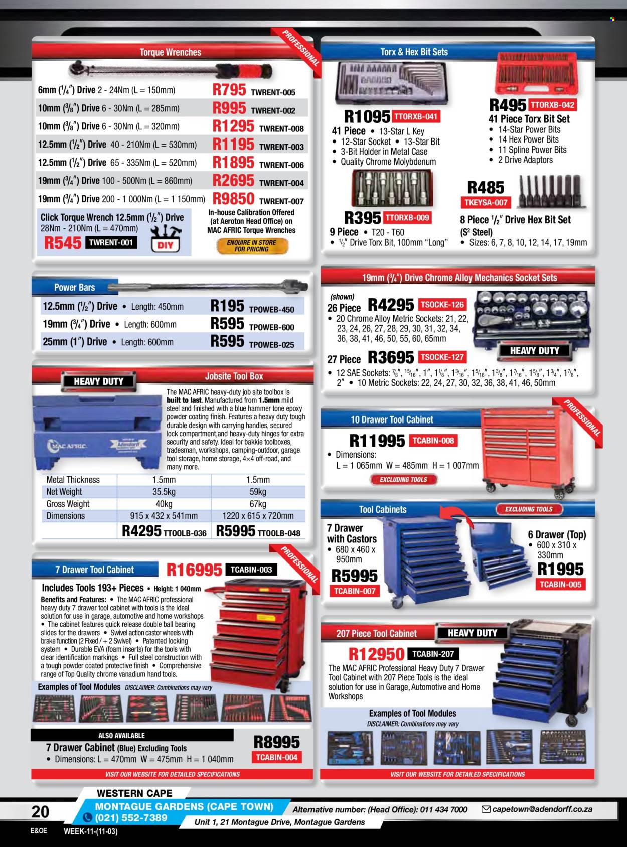 Adendorff Machinery Mart specials. Page 22