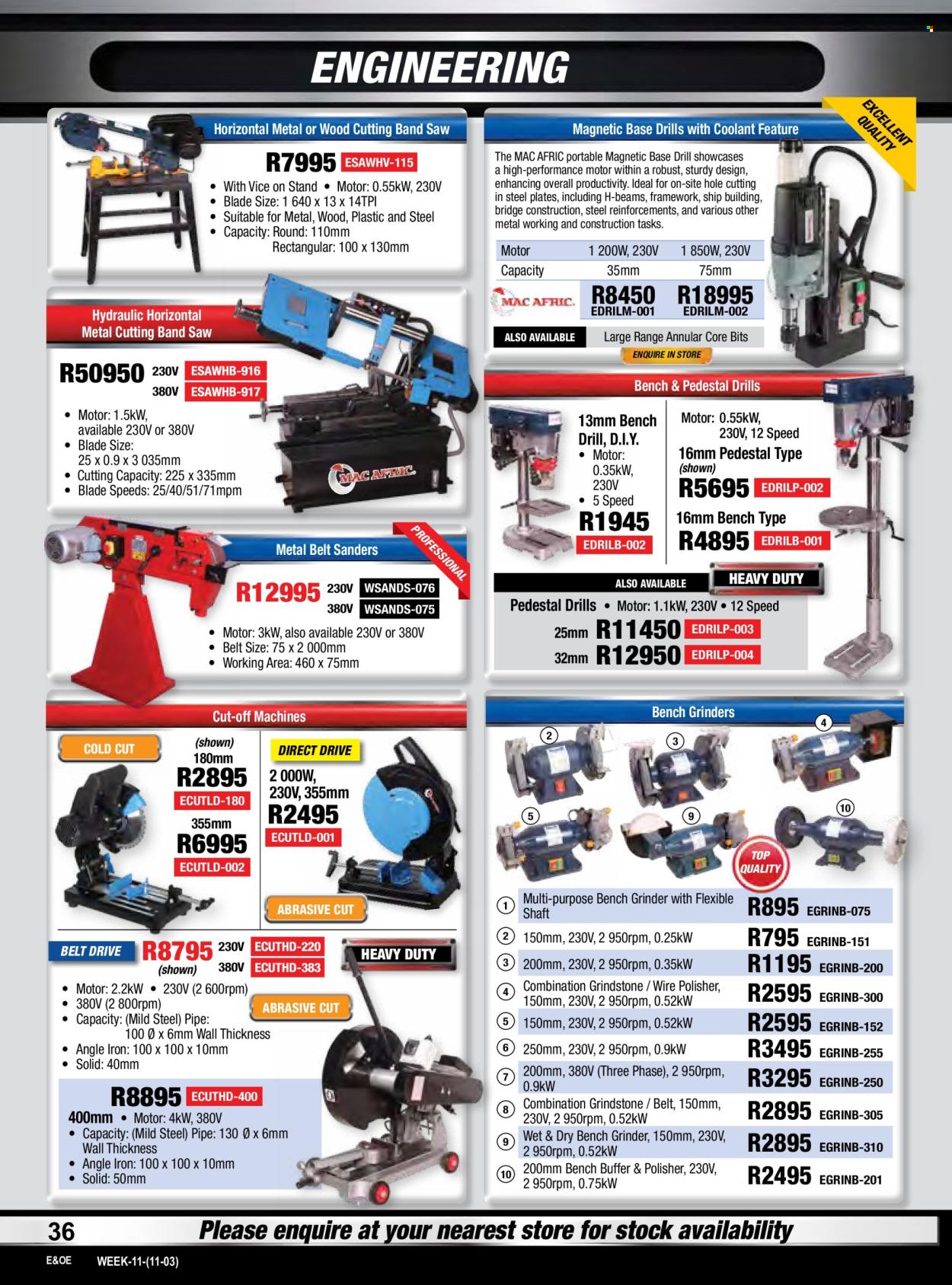 Adendorff Machinery Mart specials. Page 38