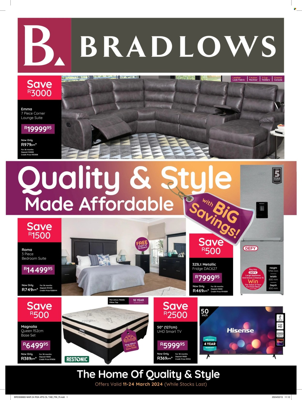 Bradlows specials - 11/03/2024 - 24/03/2024. Page 1