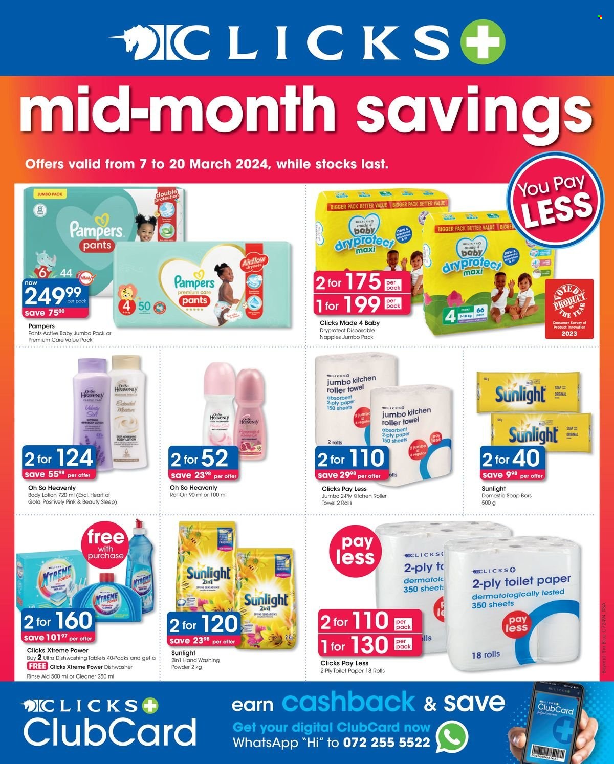 Clicks specials - 07/03/2024 - 20/03/2024. Page 1