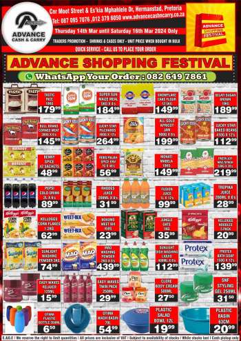 Advance Cash & Carry catalogue  - 14/03/2024 - 16/03/2024.