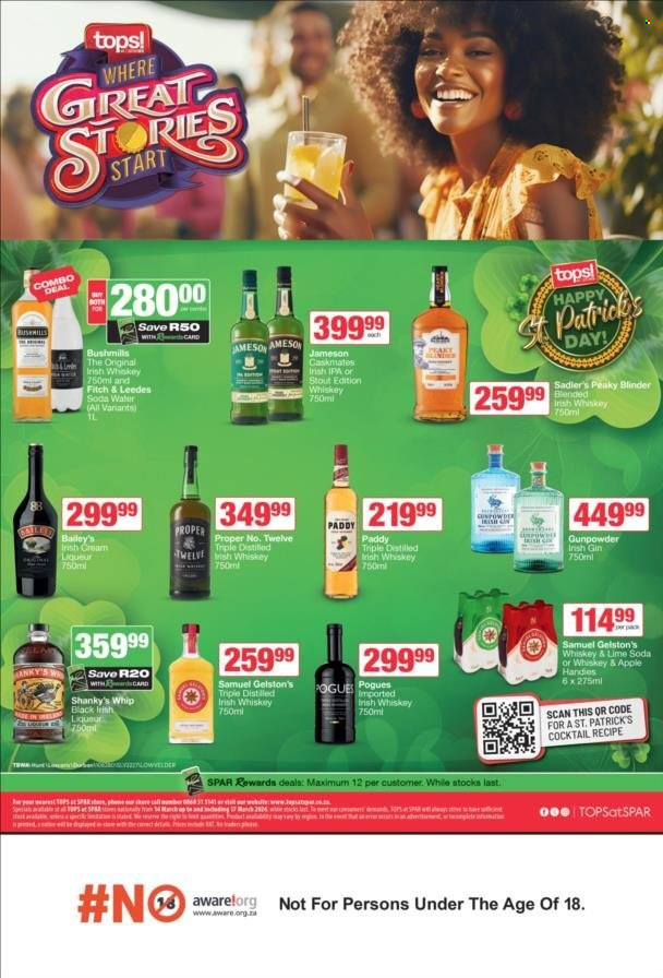 TOPS at SPAR specials - 14/03/2024 - 17/03/2024. Page 1