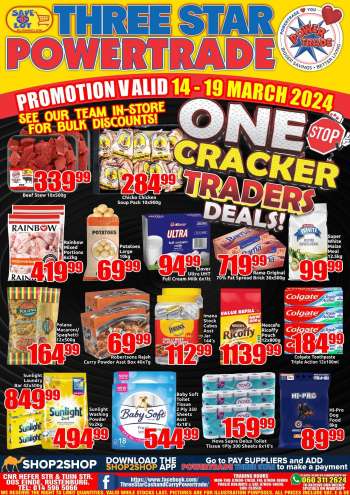 Three Star Cash and Carry catalogue  - 14/03/2024 - 19/03/2024.