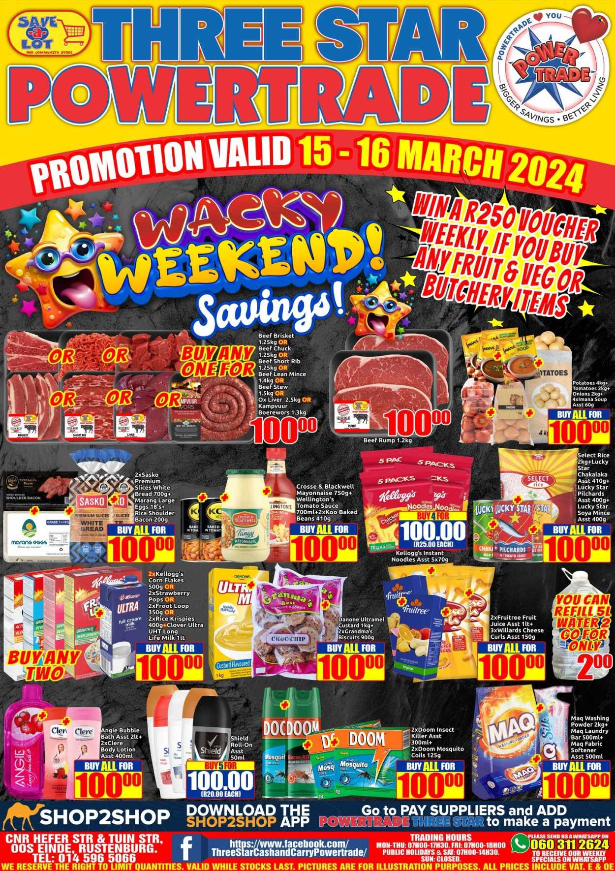 Three Star Cash and Carry specials - 15/03/2024 - 16/03/2024. Page 1